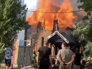 В Ростове в Левенцовке сгорела баня