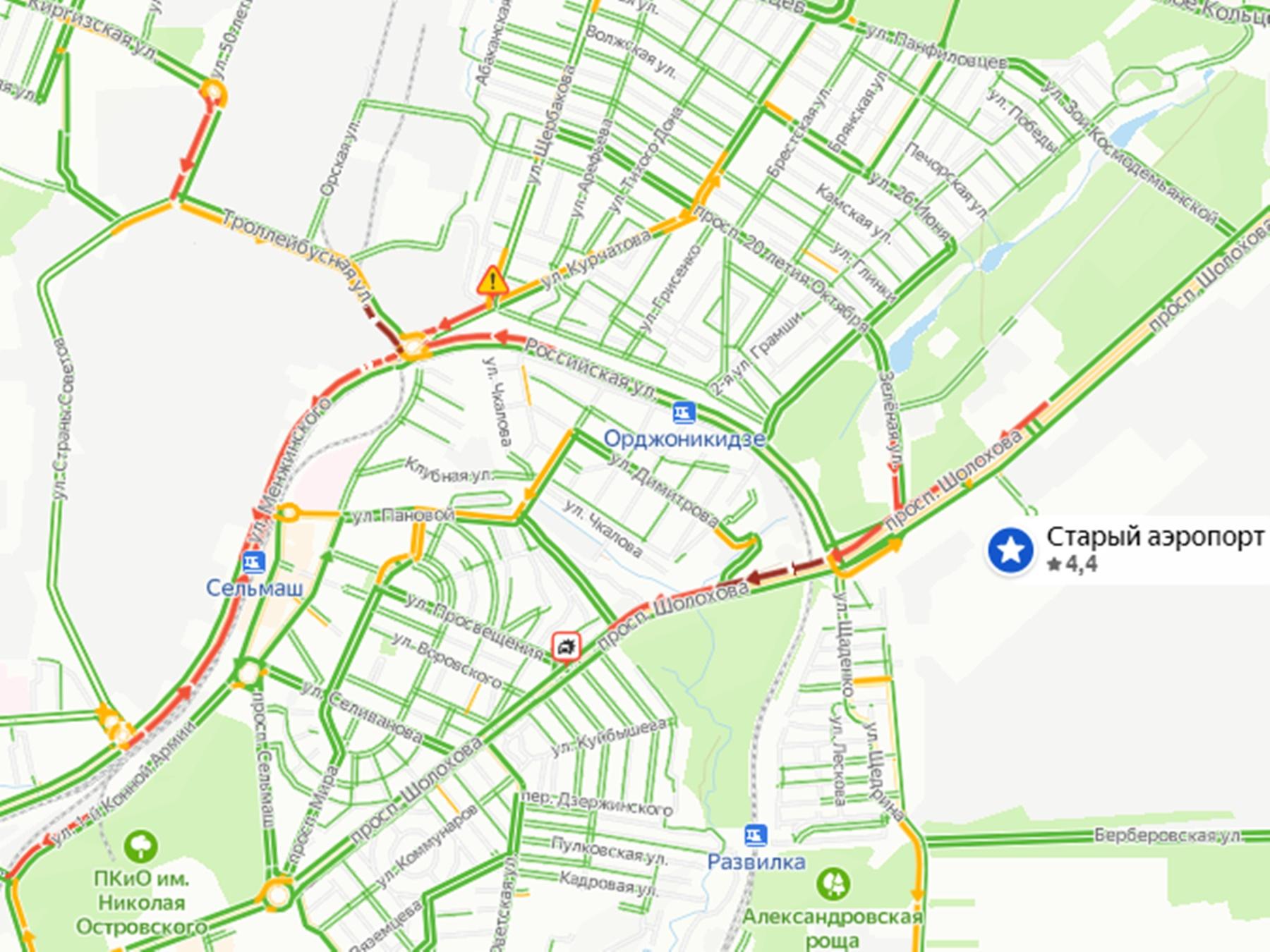 Карта пробки ростова на дону смотреть онлайн