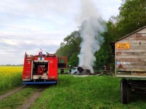 В Ростовской области дотла сгорело десять тюков сена