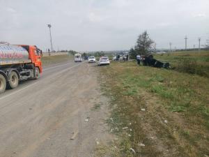В Шахтах 55-летняя женщина пострадала в перевернувшейся легковушке