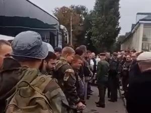 В Ростовской области проводили первых мобилизованных: видео
