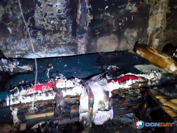 Два человека получили ожоги при пожаре в Каменске-Шахтинском
