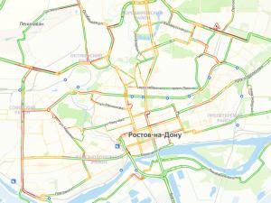 Ростов парализовали восьмибалльные пробки