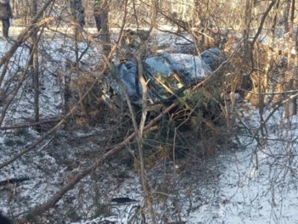 На трассе под Воронежем семья из Ростова едва не сгорела в машине после ДТП