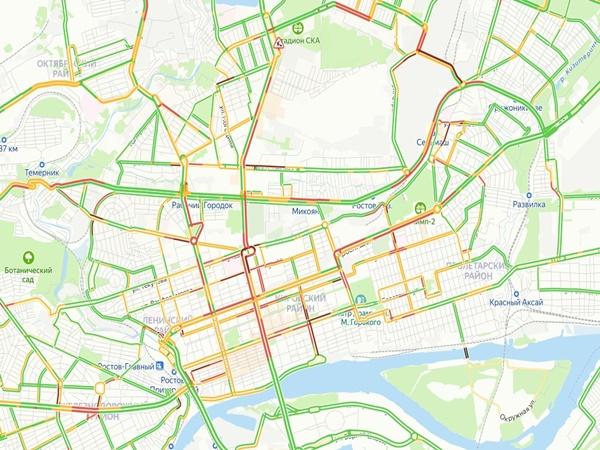 Карта пробки ростова на дону смотреть