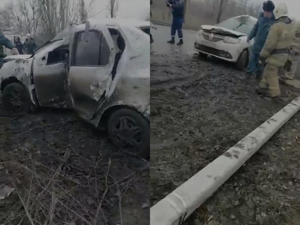 В Шахтах водитель иномарки протаранил столб » DonDay - новости  Ростова-на-Дону. Происшествия, события, новости бизнеса, политики, культуры  и спорта.