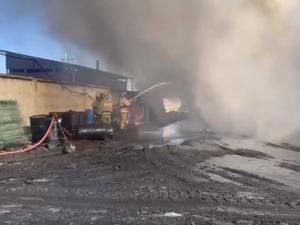 На нефтеперерабатывающем заводе в Новошахтинске сгорела  техническая установка