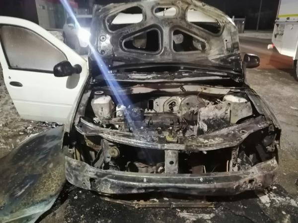 В Волгодонске на ходу загорелся автомобиль