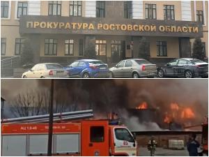 Прокуратура организовала проверку по факту пожара на складах в Аксае