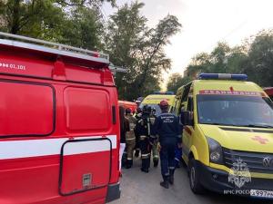 В центре Ростова при пожаре в девятиэтажке пострадали два человека