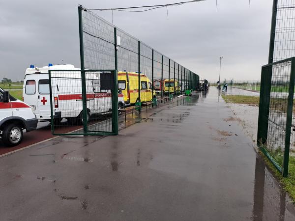 Число пострадавших при обрушении трибуны на Гребном канале увеличилось до восьми