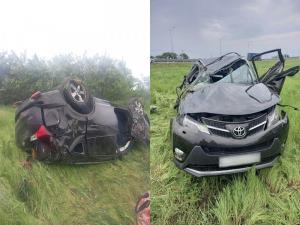 Четверо пострадали в перевернувшемся авто на трассе М-4 «Дон»