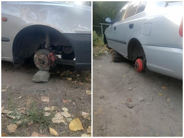 В Каменске с «Хендай Акцента» сняли колеса