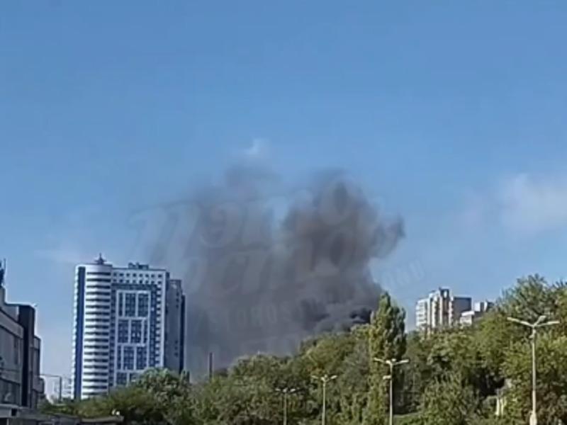 В Ростове в районе порта произошел пожар