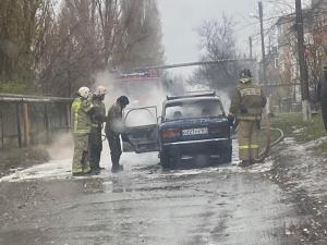 В Новошахтинске сгорела «семерка»