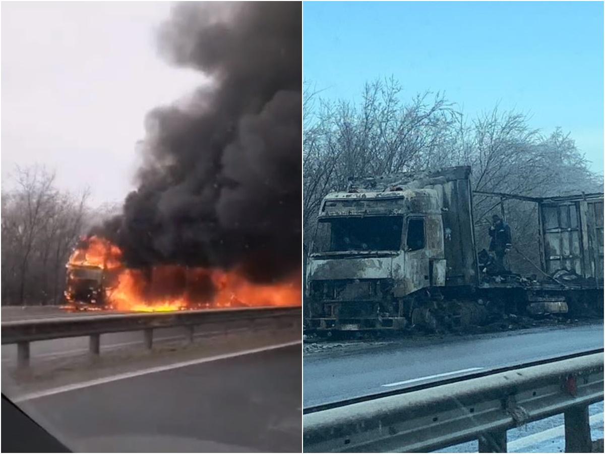 На трассе в Ростовской области дотла сгорела фура » DonDay - новости  Ростова-на-Дону. Происшествия, события, новости бизнеса, политики, культуры  и спорта.