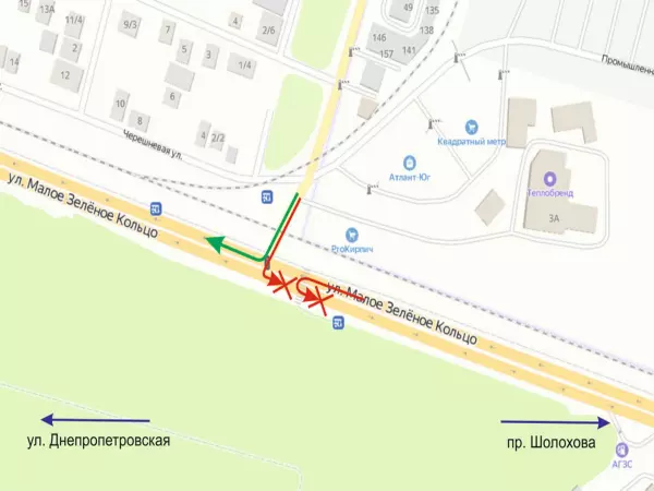 В районе бывших аксайских рынков изменили схему движения транспорта