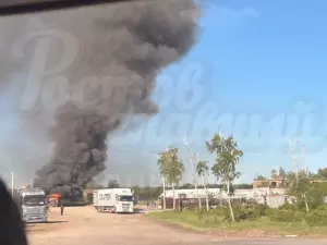 При пожаре с фурами на трассе М-4 «Дон» пострадал мужчина