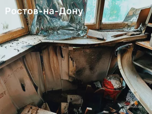 В Ростове при пожаре из-за непотушенной сигареты пострадал 86-летний мужчина