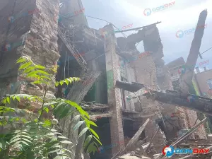 В Ростове возле аварийного дома на Суворова ввели режим ЧС