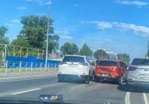 На левом берегу Дона из-за ДТП образовалась пробка