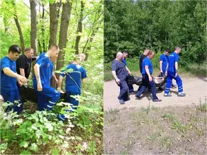 В Саратове медики «скорой» 1,5 километра несли на руках мужчину из леса