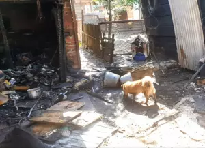 В Ростовской области пенсионер едва не погиб, спасая собаку из пожара