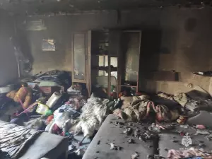 В Ростовской области из-за детской шалости в пожаре едва не погибла семья