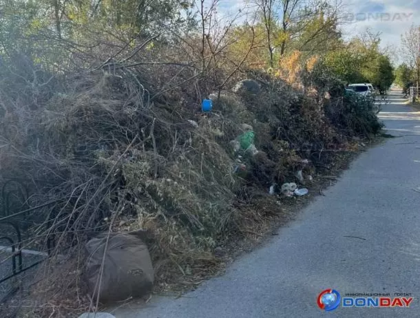В Волгодонске на кладбище могилы завалили горами мусора