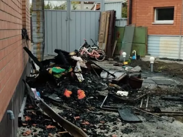 Накануне зимы семья из Таганрога осталась на улице из-за крупного пожара