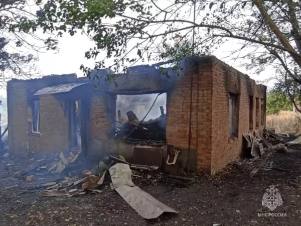 При пожаре на заброшенной ферме в Ростовской области погиб мужчина