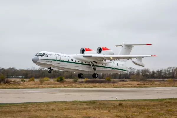 Пожарный самолет Бе-200 отправили из Таганрога в Алжир