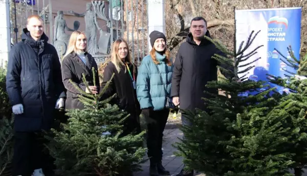 Проект «Чистая страна» провел в Ростове-на-Дону сбор новогодних елок для экологичной утилизации