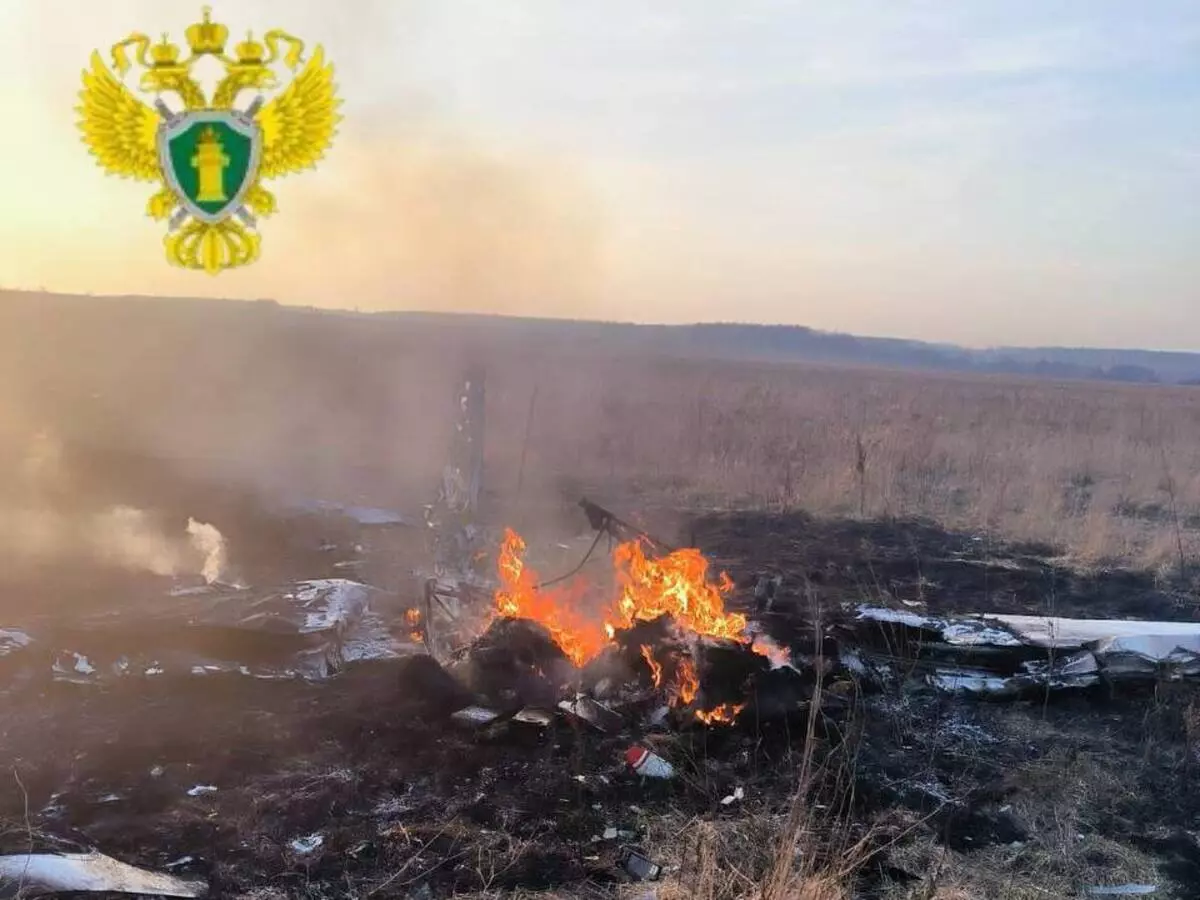 В Подмосковье разбился самолет, который выполнял учебный полет