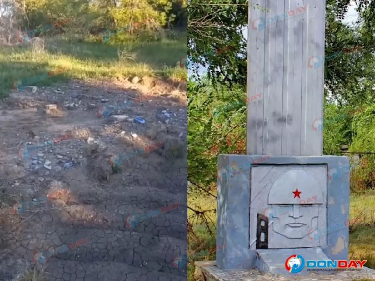 В преддверии 9 Мая в поселке в Морозовском районе снесли памятник героям ВОВ