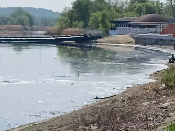 Жителей Каменска ужаснуло состояние реки Северский Донец