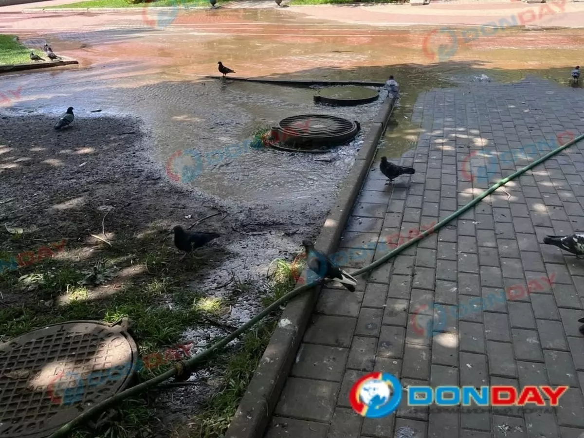 В центре Ростова прорвало канализацию