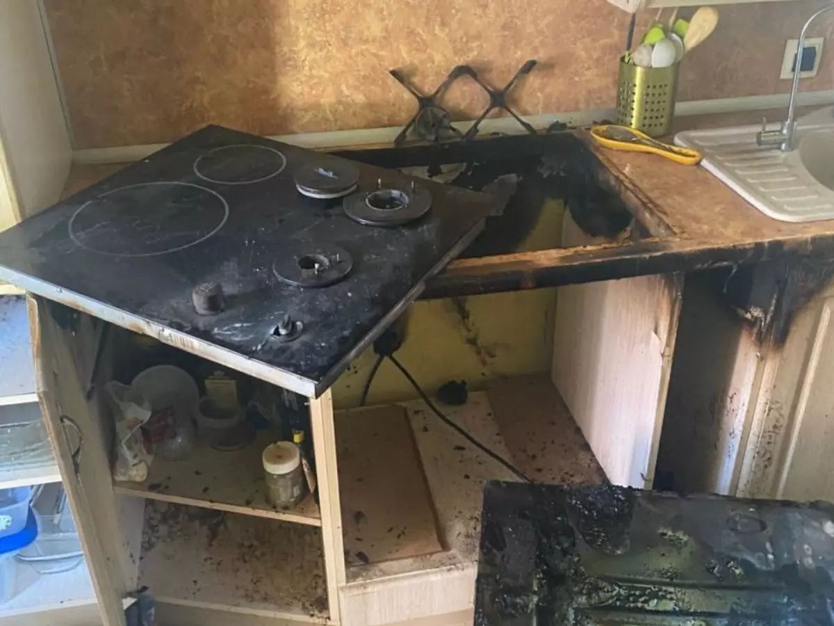 В Таганроге в частном доме загорелась электродуховка