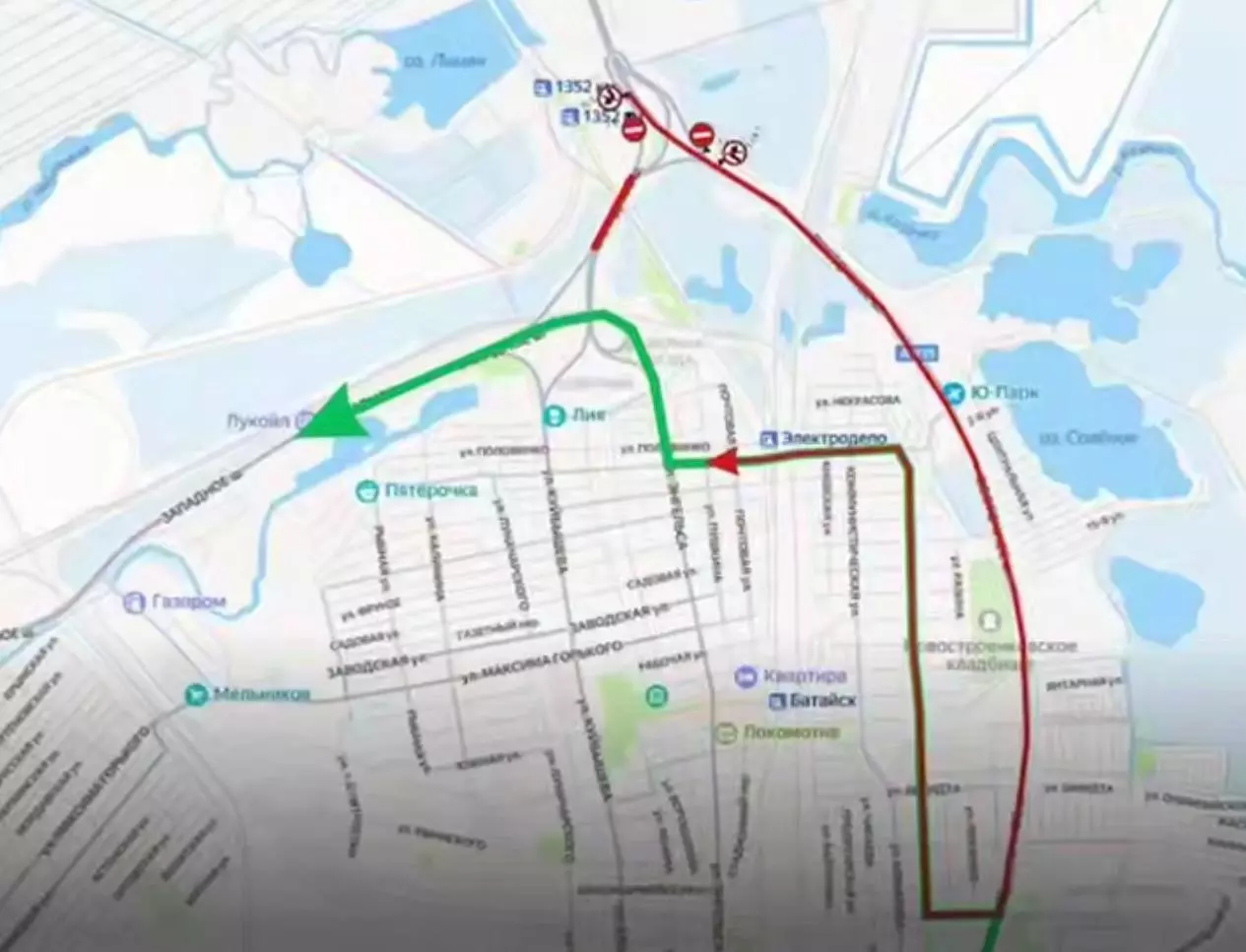 Выезд из Батайска в Ростов перекроют 22 июня