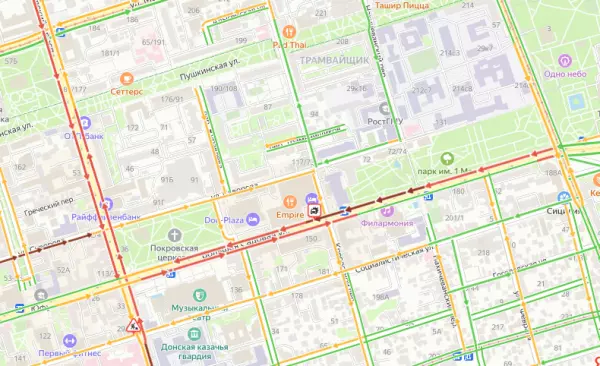 Массовое ДТП парализовало движение в центре Ростова