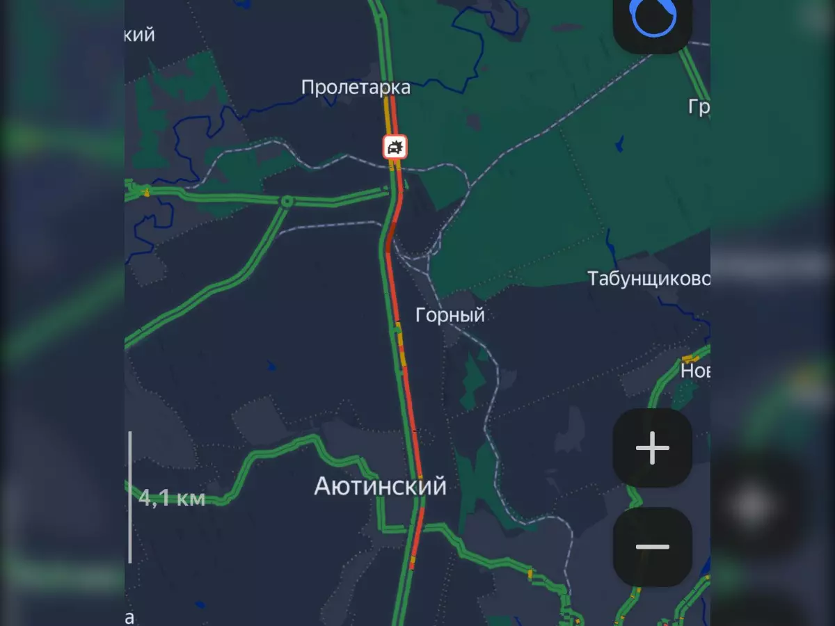 Громадная пробка образовалась на трассе М-4 «Дон» в сторону Москвы