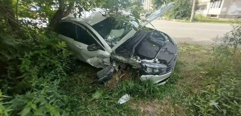 Под Ростовом легковушка врезалась в дерево: пострадал водитель