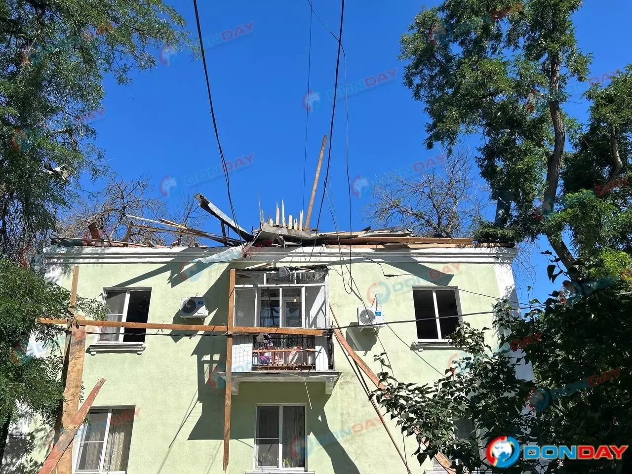 В Азове 82 человека пострадавших от атаки БПЛА получили матпомощь