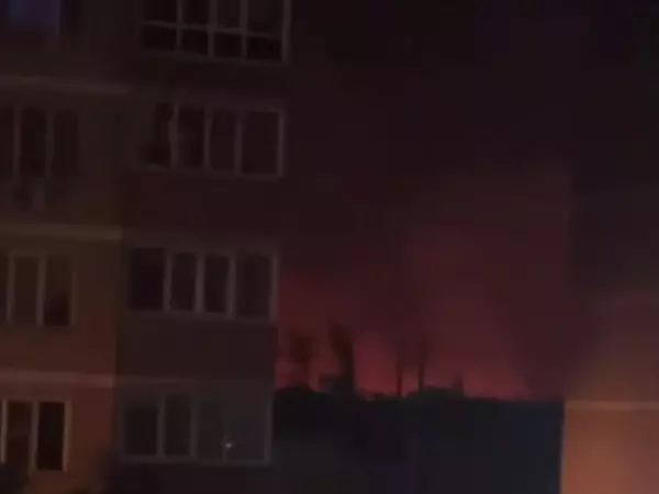 Фото к материалу: В Батайске около ЖК "Северная звезда" полыхают сухостой и мусор