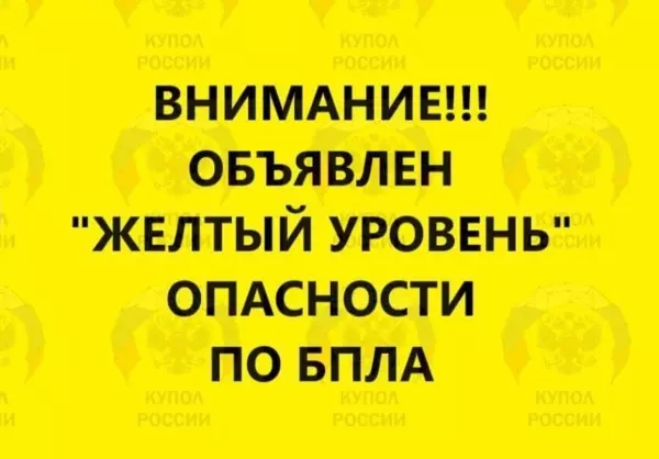 В Ростове объявлен желтый уровень беспилотной опасности ночью 6 июля