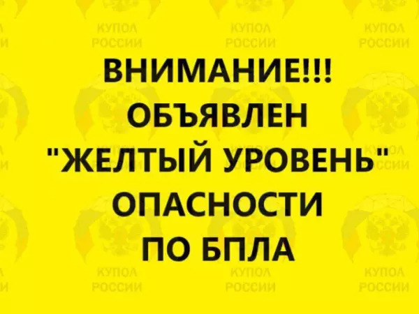 Фото к материалу: Желтый уровень беспилотной опасности объявили днем 20 июля в Ростовской области