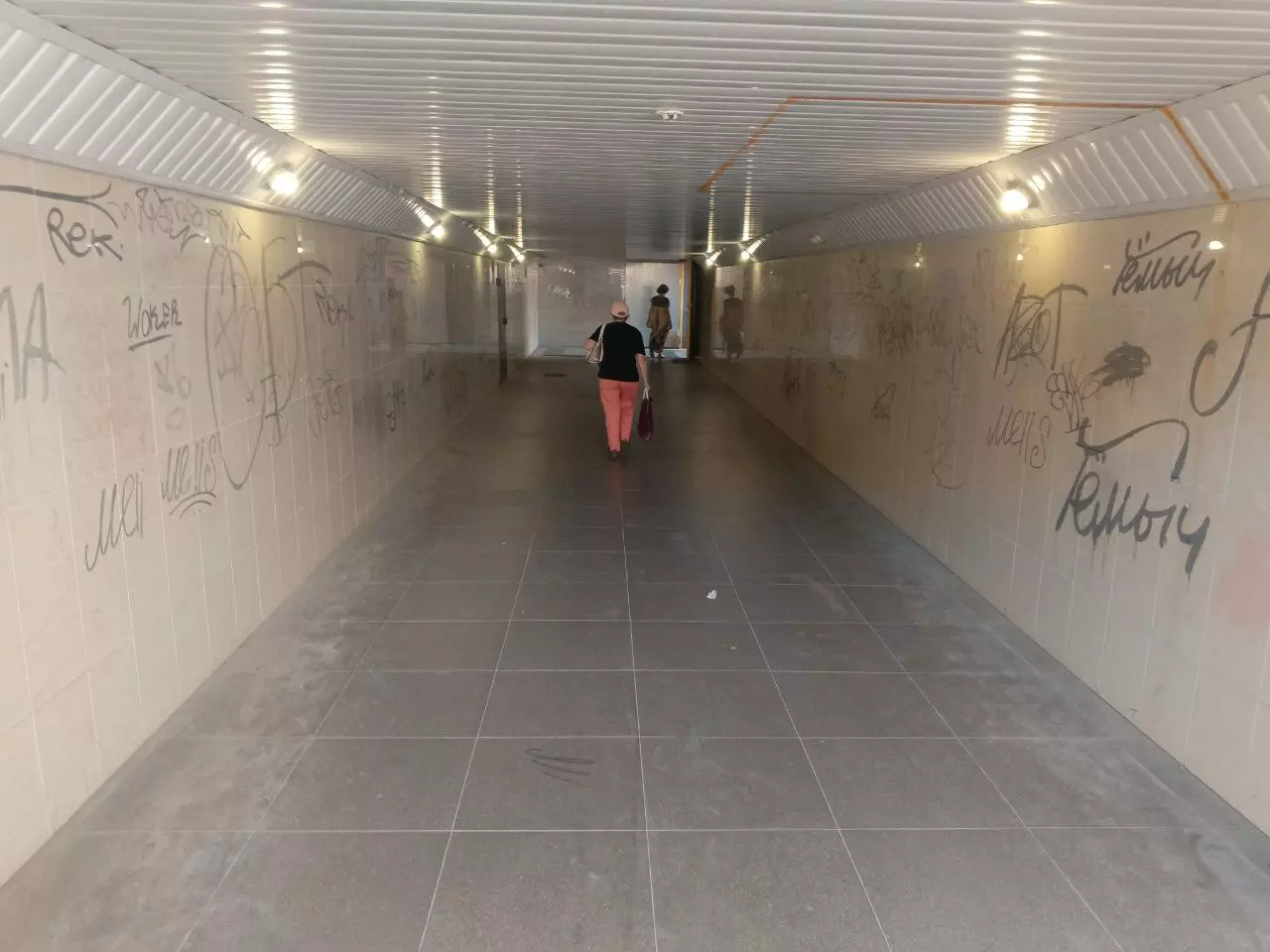 Вандалы испортили подземный переход в центре Ростова