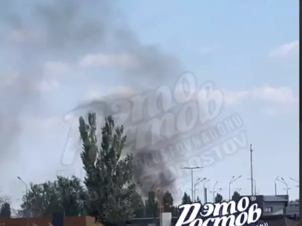 Ростовчане заметили огромный столб дыма в районе парка Левобережный