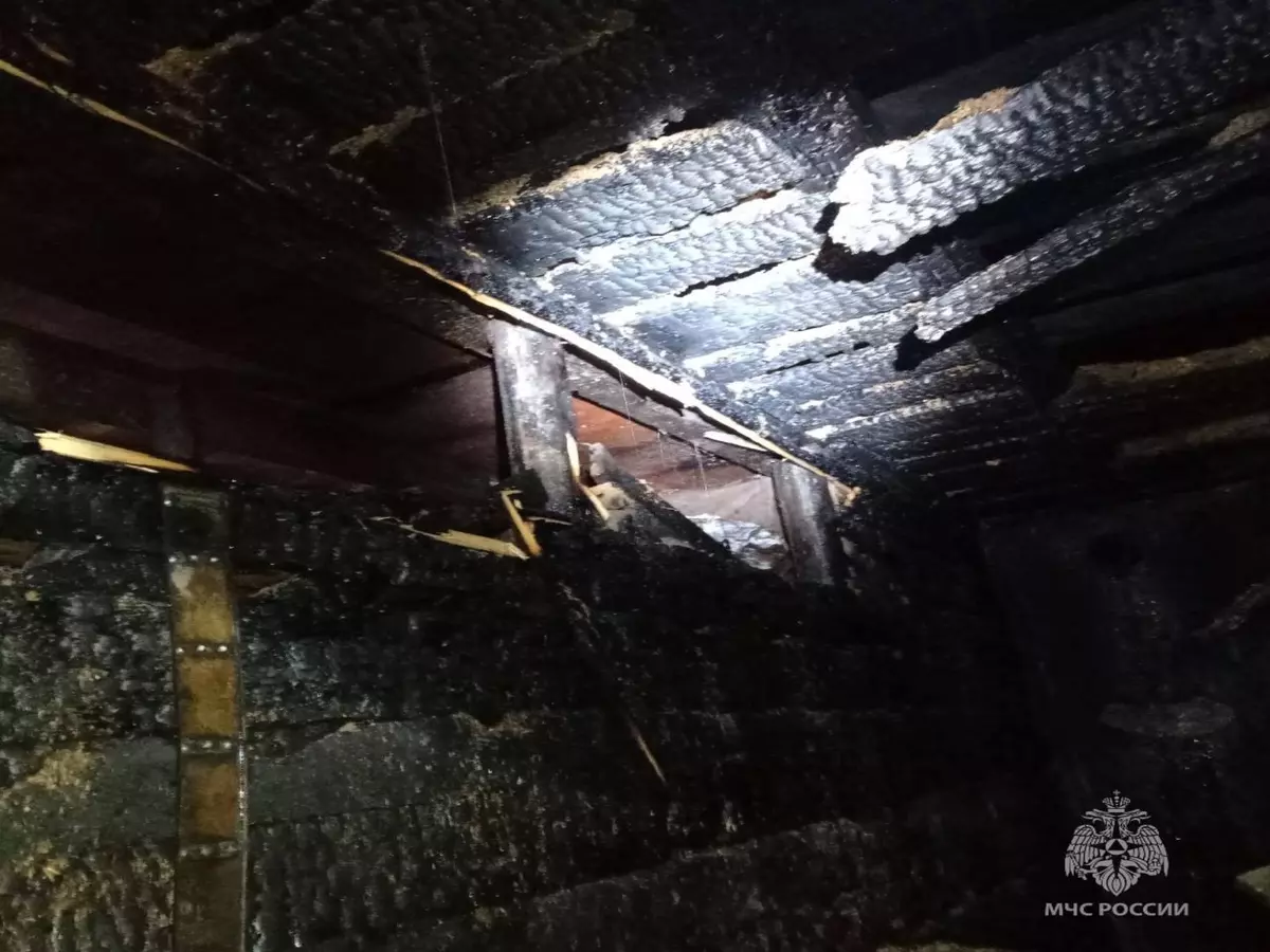 В Ростовской области при пожаре в летней кухне спасли пожилых супругов