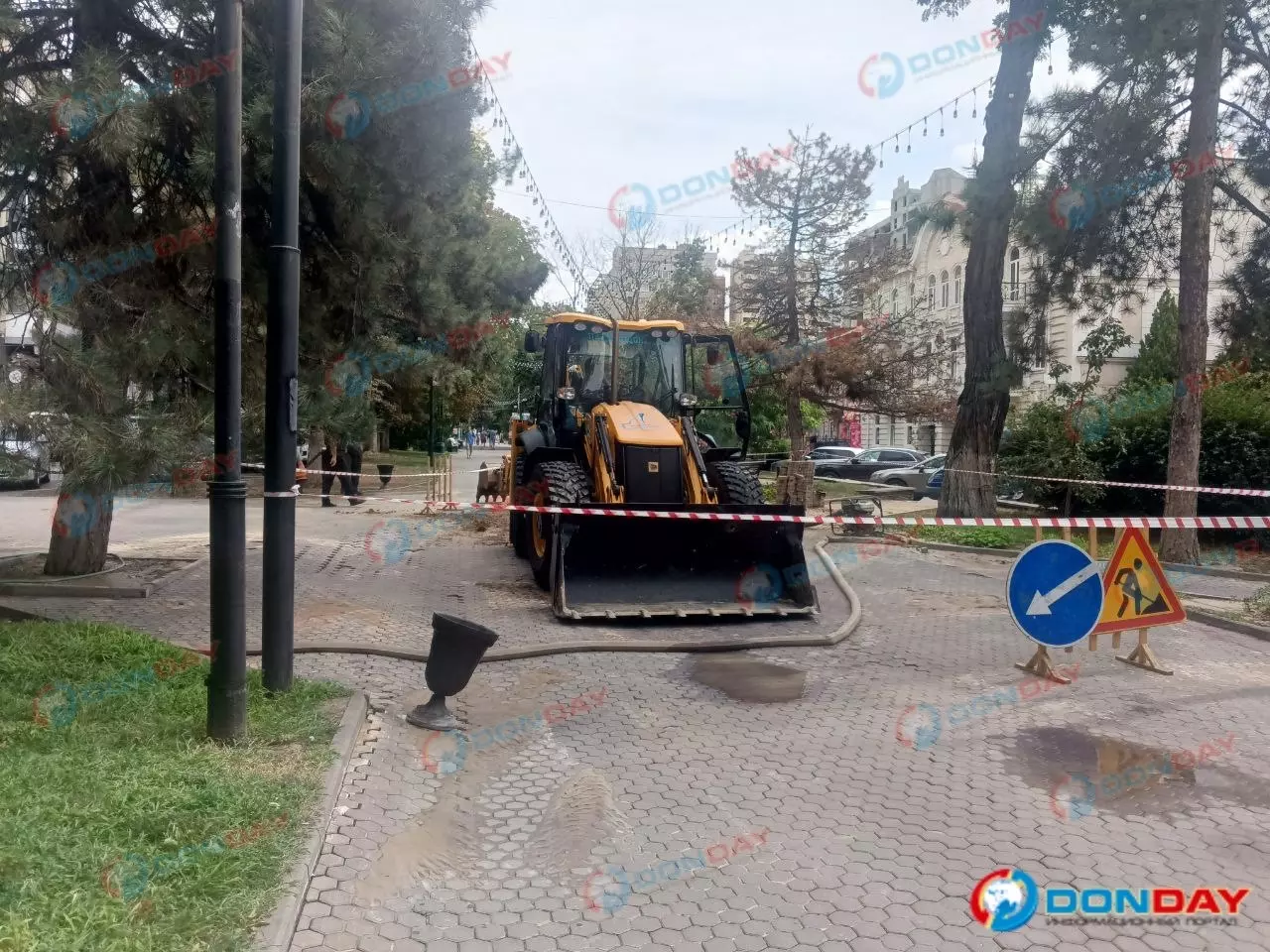 В Ростове из-за прорыва на Пушкинской центр города остался без воды